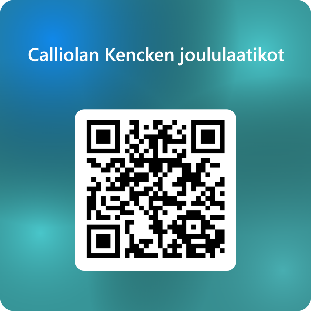 QR-Code Calliolan Kencken joululaatikot -tilauslomakkeeseen