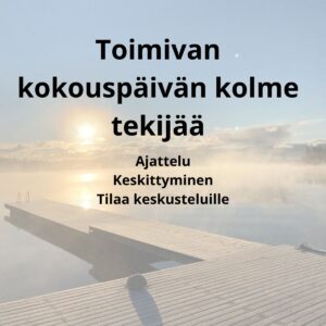 Toimiva kokouspäivä