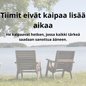 Tiimit eivät kaipaa lisää aikaa